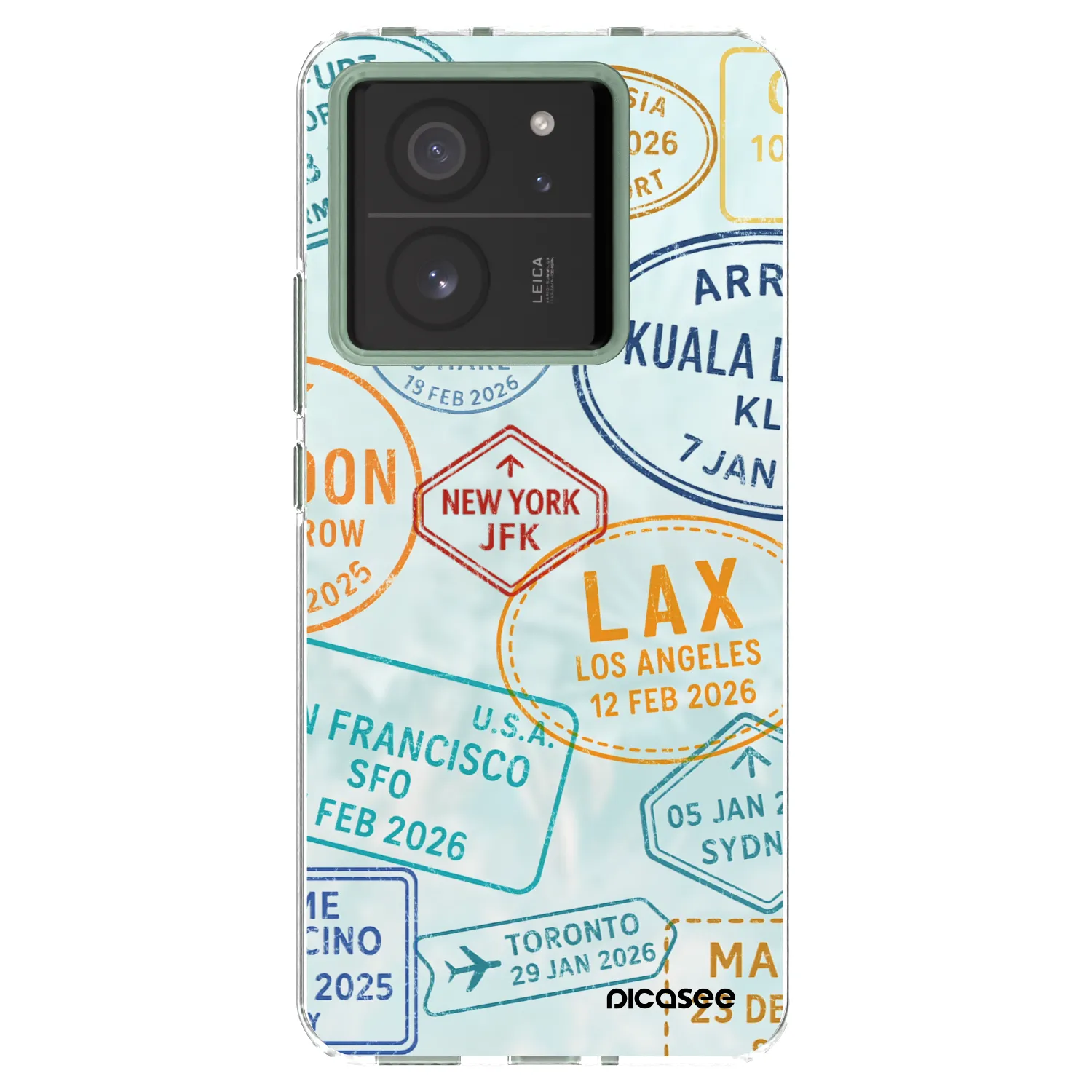 Picasee silikonový průhledný obal pro Xiaomi 13T - PASSPORT EDITION