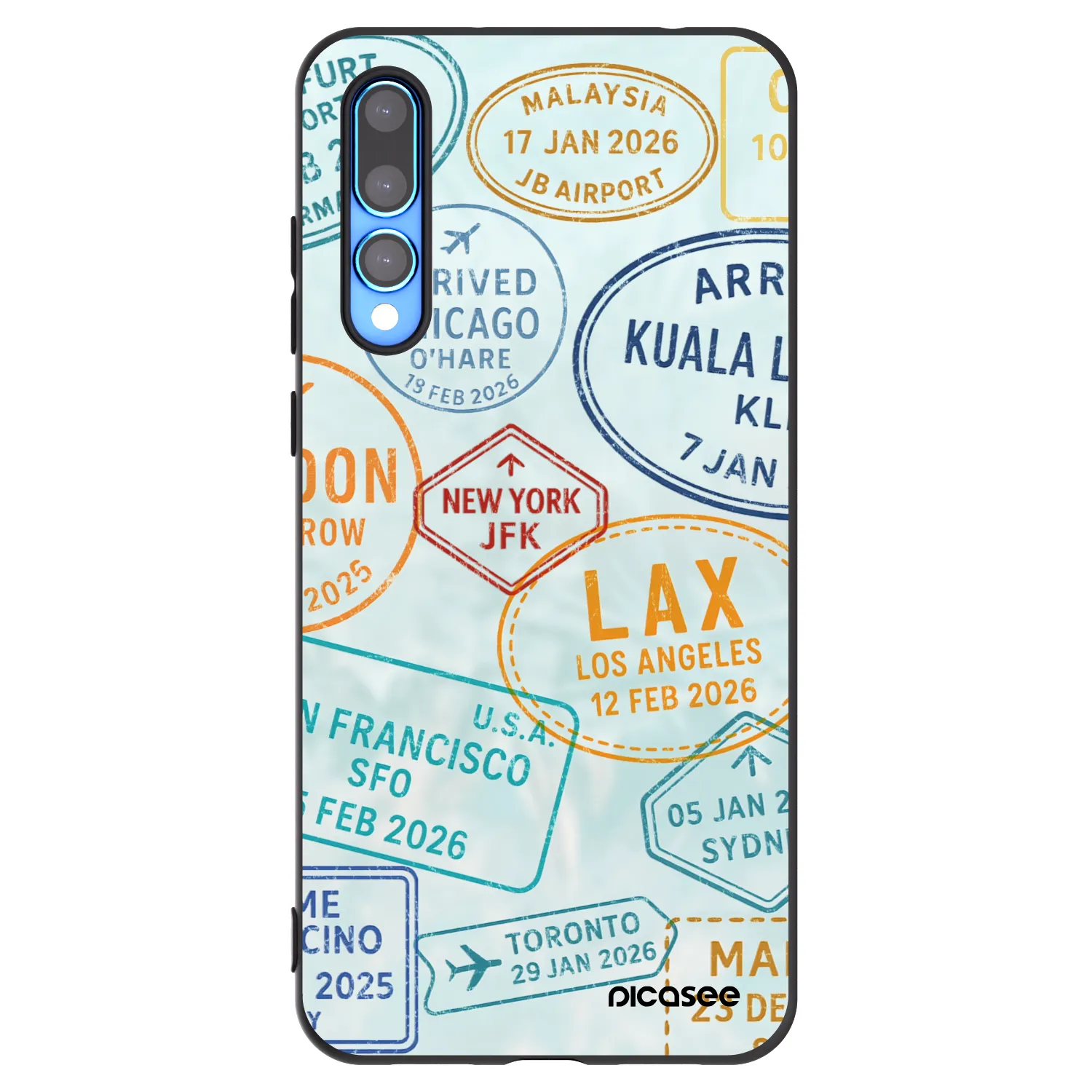 Picasee silikonový černý obal pro Huawei P20 Pro - PASSPORT EDITION