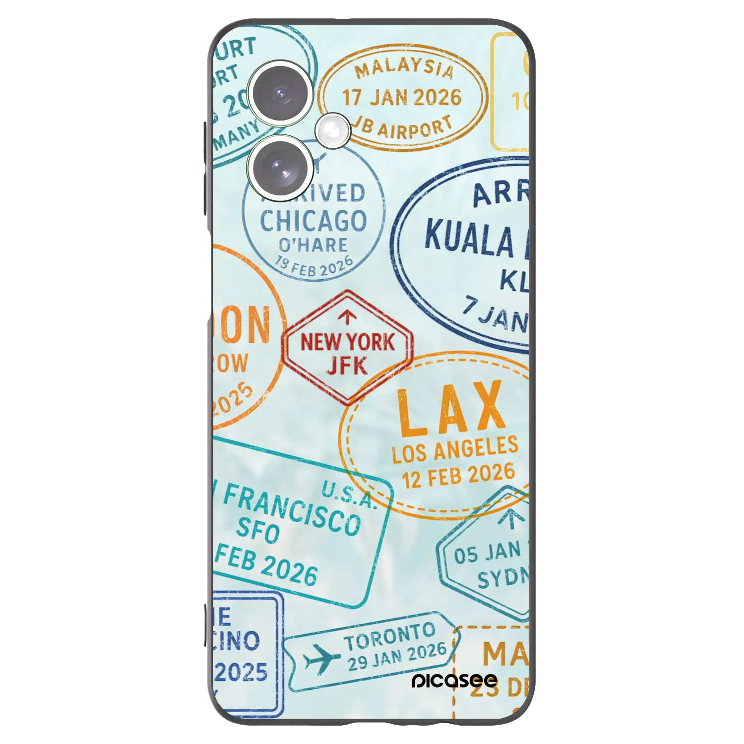 Picasee silikonový černý obal pro Motorola Moto G54 5G - PASSPORT EDITION