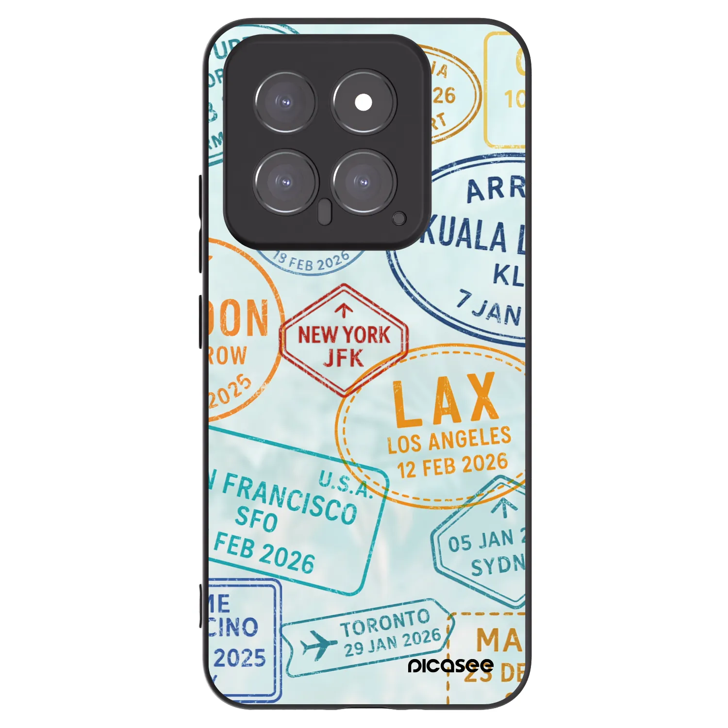 Picasee silikonový černý obal pro Xiaomi 14 - PASSPORT EDITION