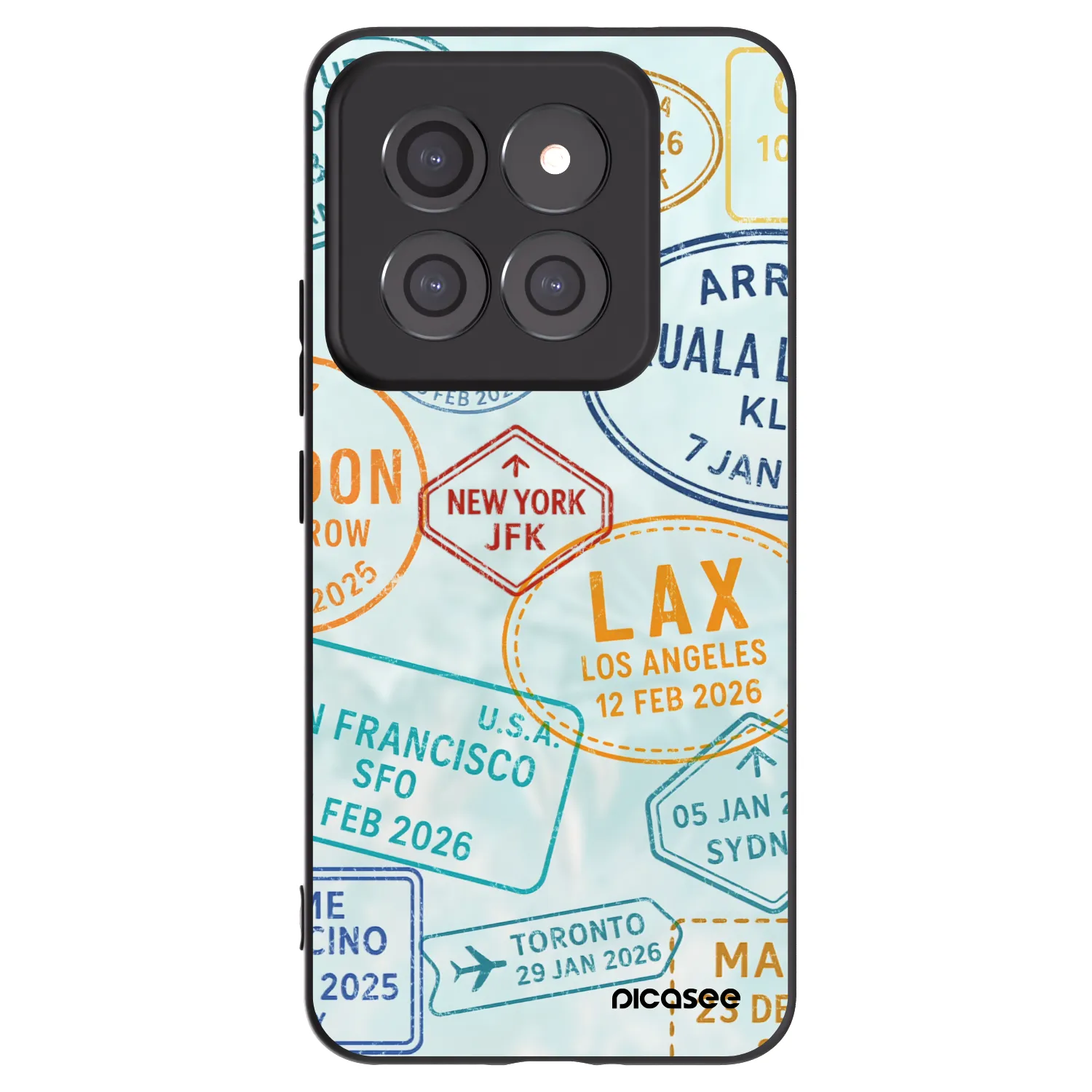 Picasee silikonový černý obal pro Xiaomi 14 Pro - PASSPORT EDITION