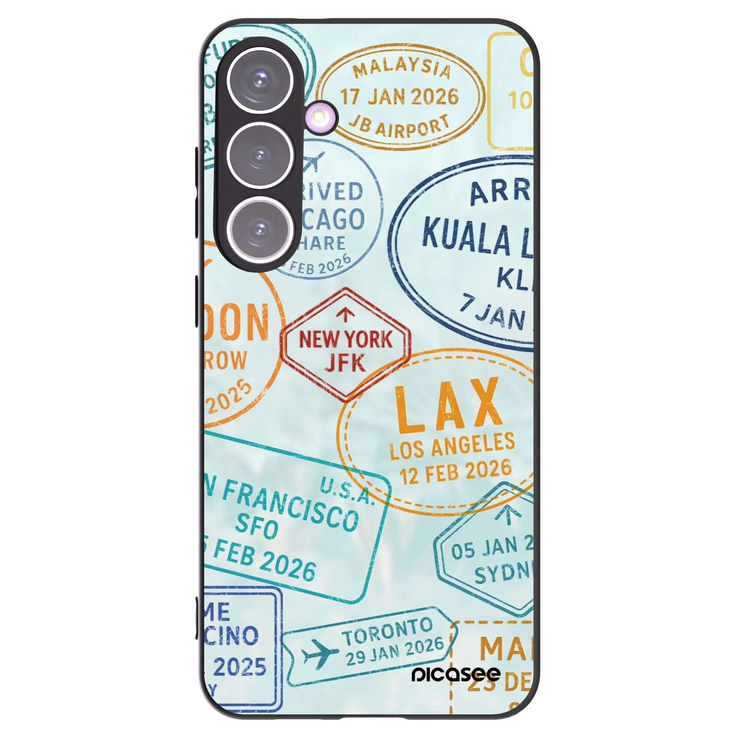 Picasee silikonový černý obal pro Samsung Galaxy S24+ S926B 5G - PASSPORT EDITION