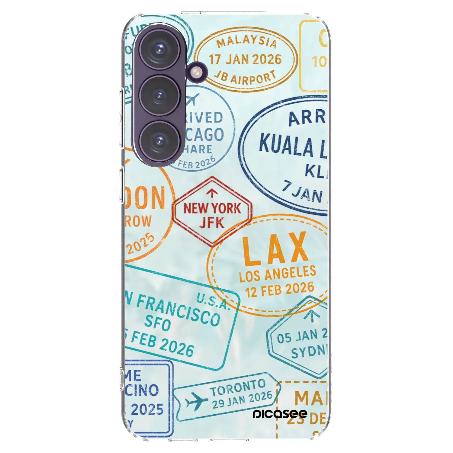 Picasee silikonový průhledný obal pro Samsung Galaxy S24+ S926B 5G - PASSPORT EDITION
