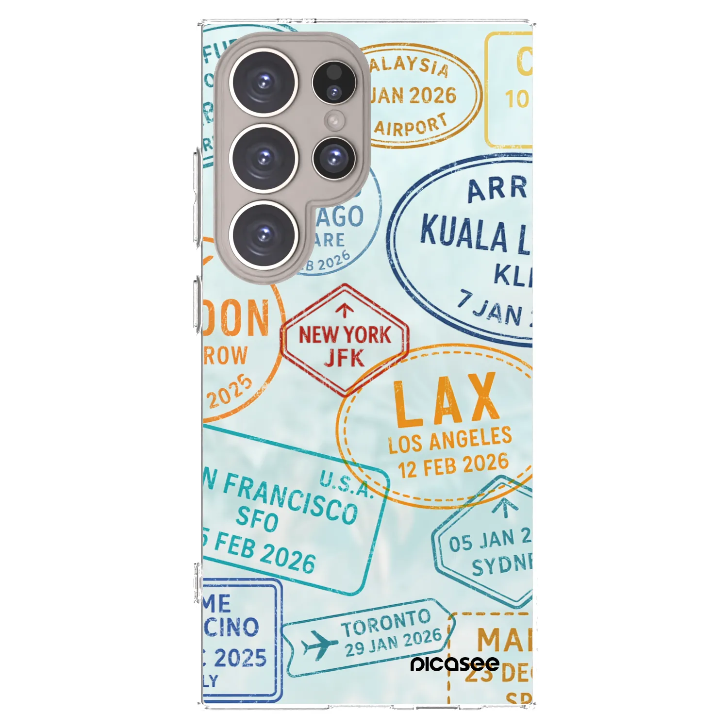 Picasee silikonový průhledný obal pro Samsung Galaxy S24 Ultra S928B 5G - PASSPORT EDITION