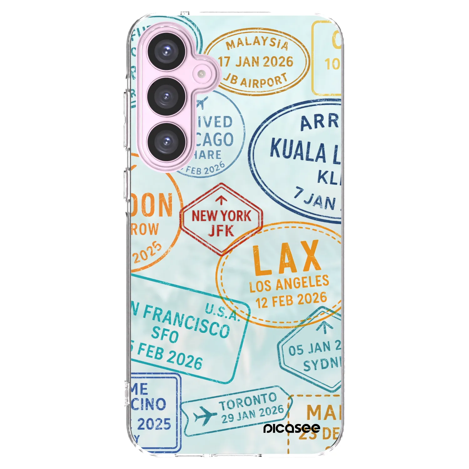 Picasee silikonový průhledný obal pro Samsung Galaxy A55 5G A556B - PASSPORT EDITION