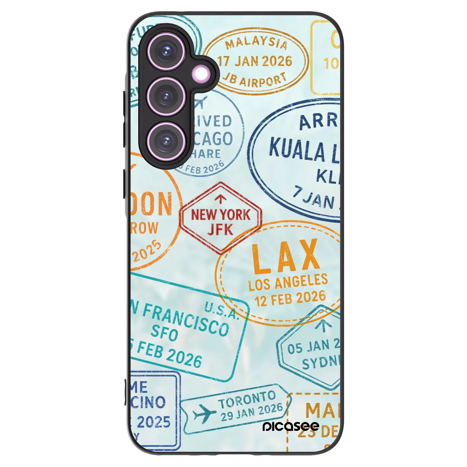Picasee silikonový černý obal pro Samsung Galaxy A35 5G A356B - PASSPORT EDITION