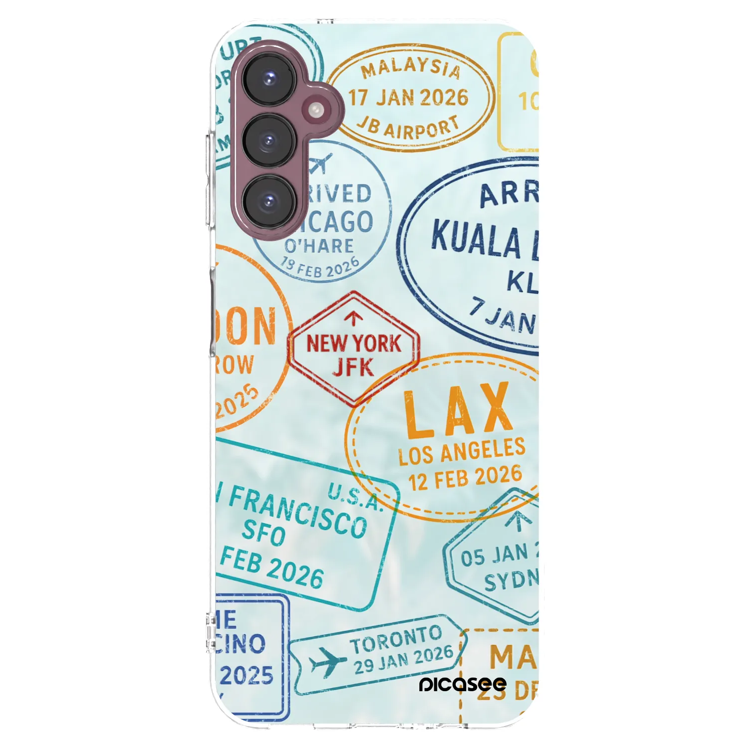 Picasee silikonový průhledný obal pro Samsung Galaxy A05s A057G - PASSPORT EDITION