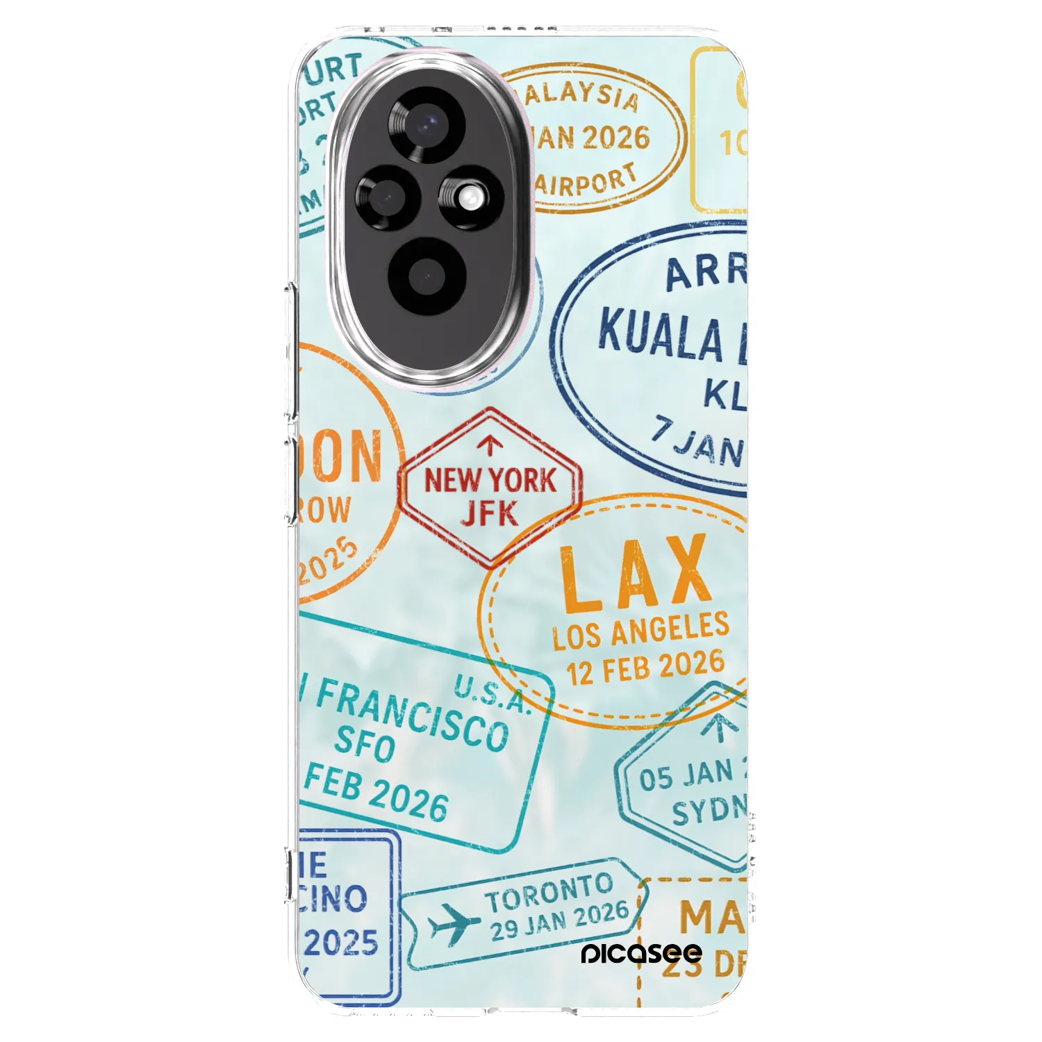 Picasee silikonový průhledný obal pro Honor 200 5G - PASSPORT EDITION