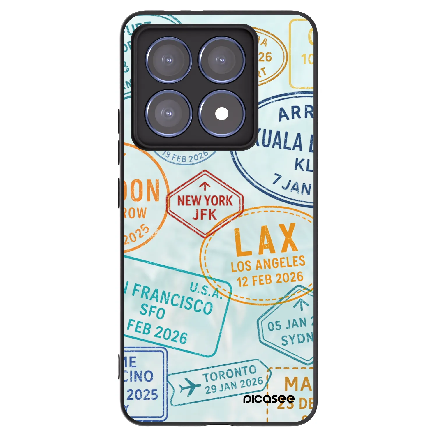 Picasee silikonový černý obal pro Xiaomi 14T Pro - PASSPORT EDITION