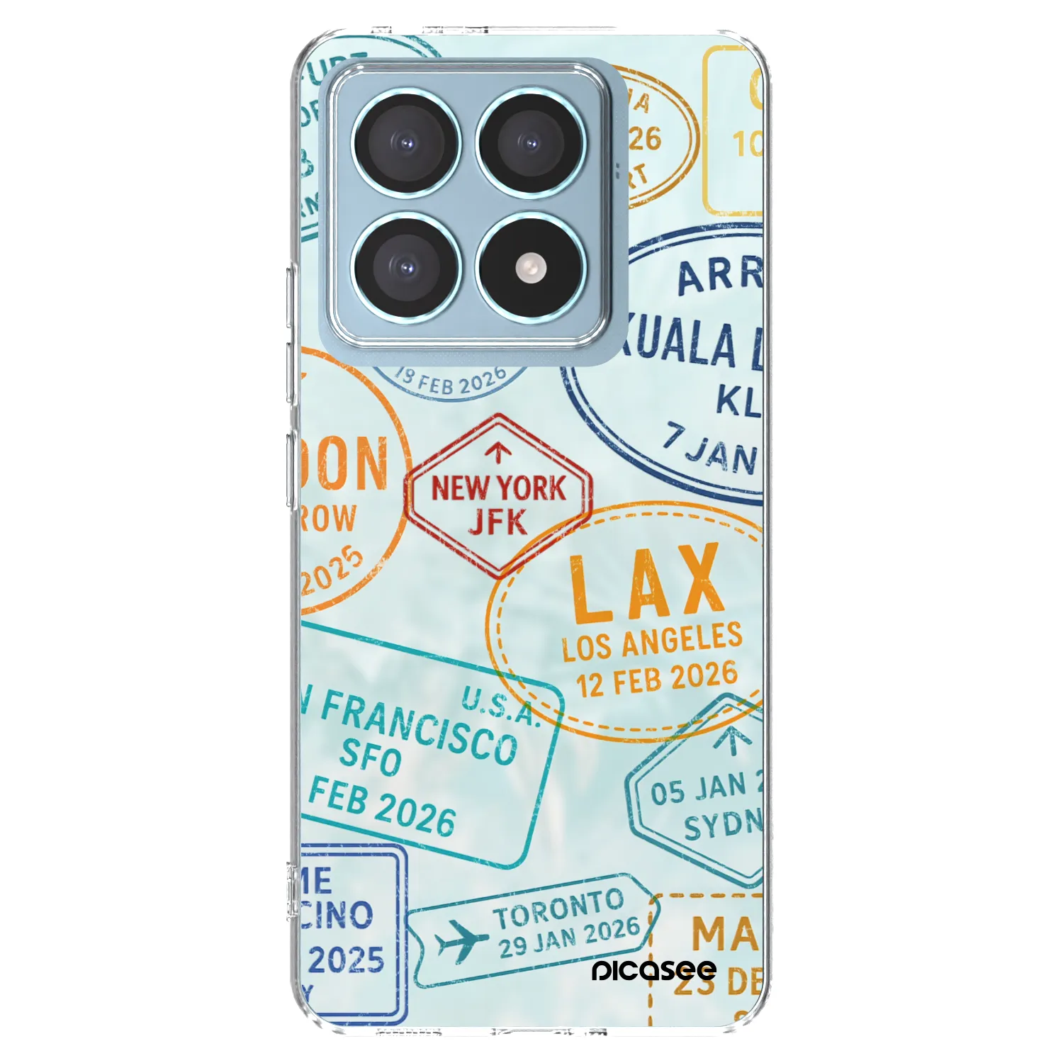 Picasee silikonový průhledný obal pro Xiaomi 14T Pro - PASSPORT EDITION