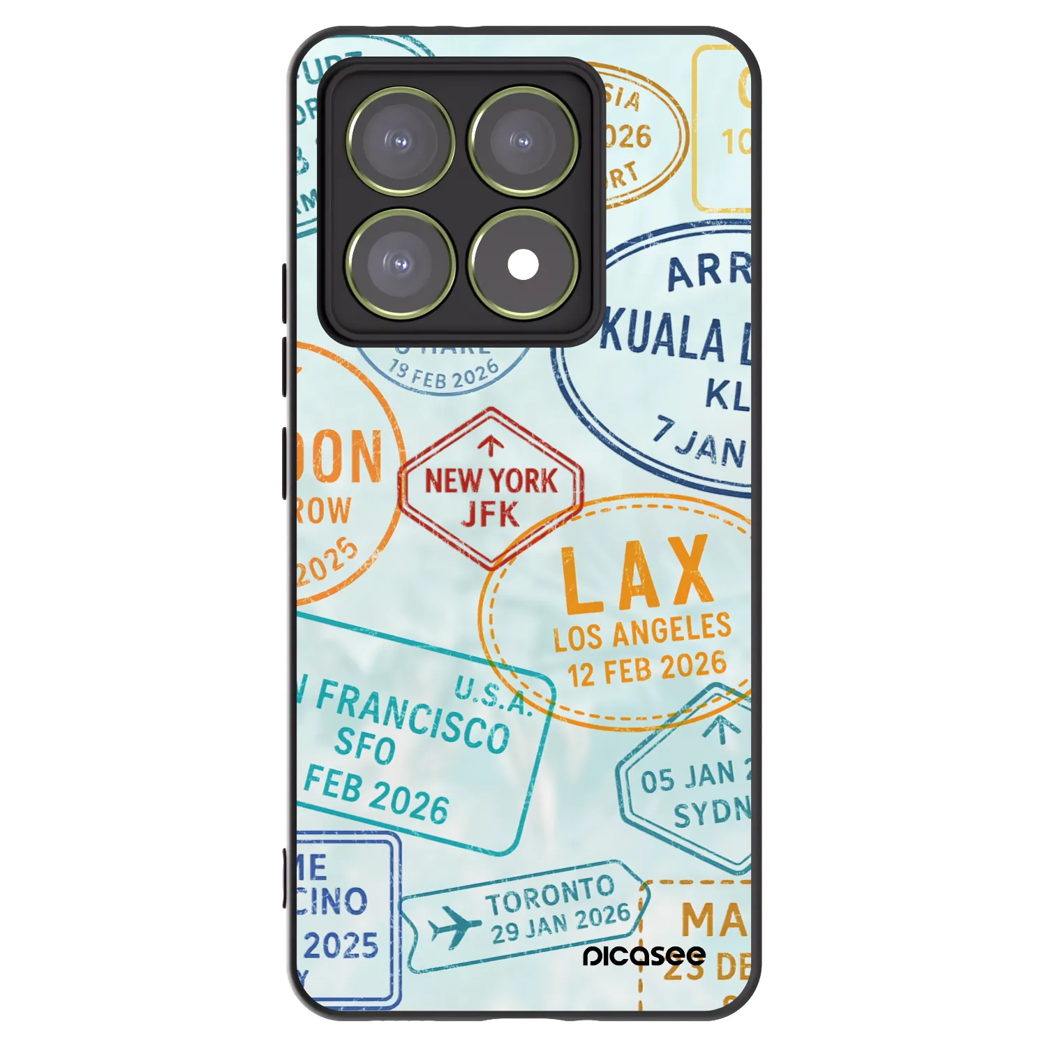 Picasee silikonový černý obal pro Xiaomi 14T - PASSPORT EDITION