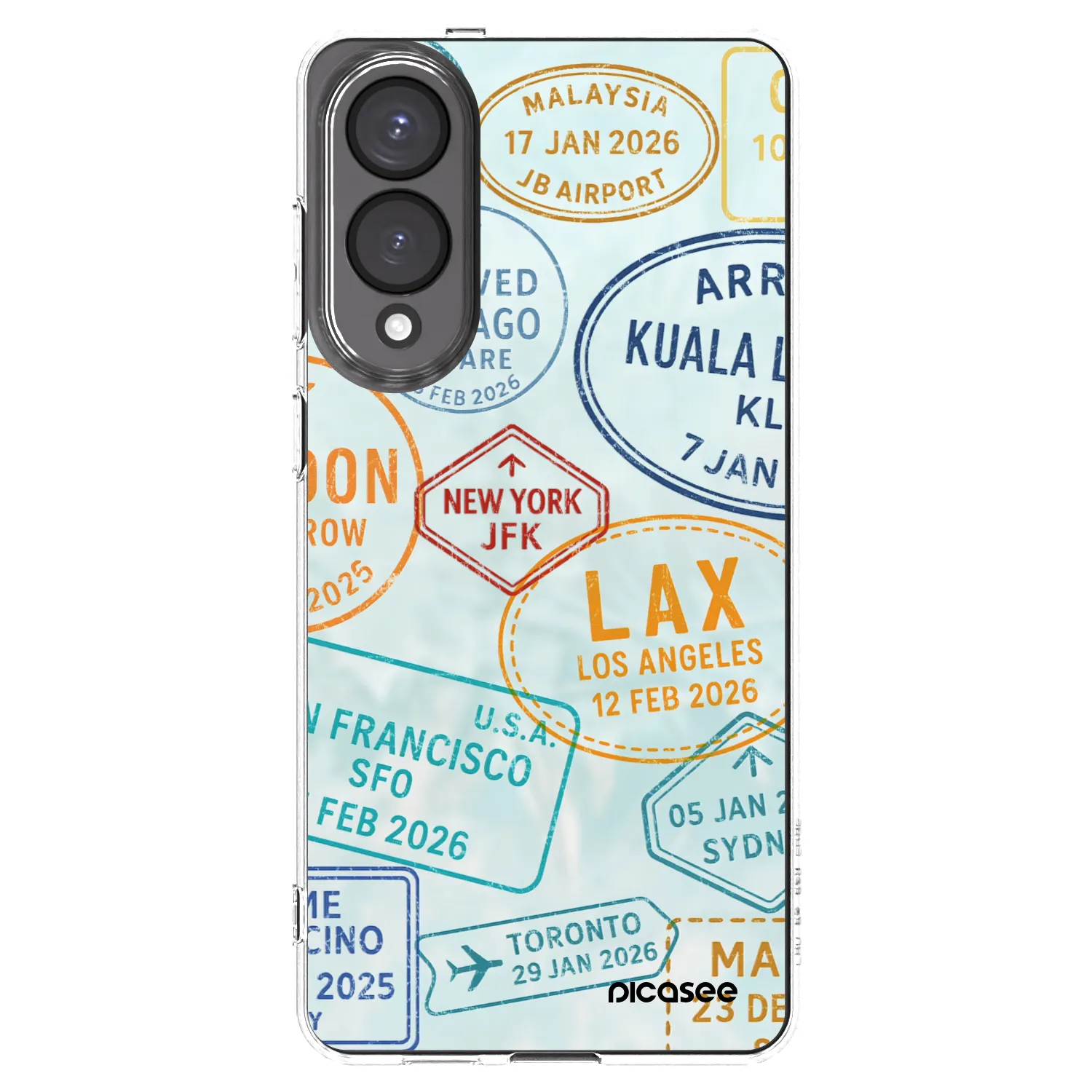 Picasee silikonový průhledný obal pro Samsung Galaxy S25 Edge 5G - PASSPORT EDITION