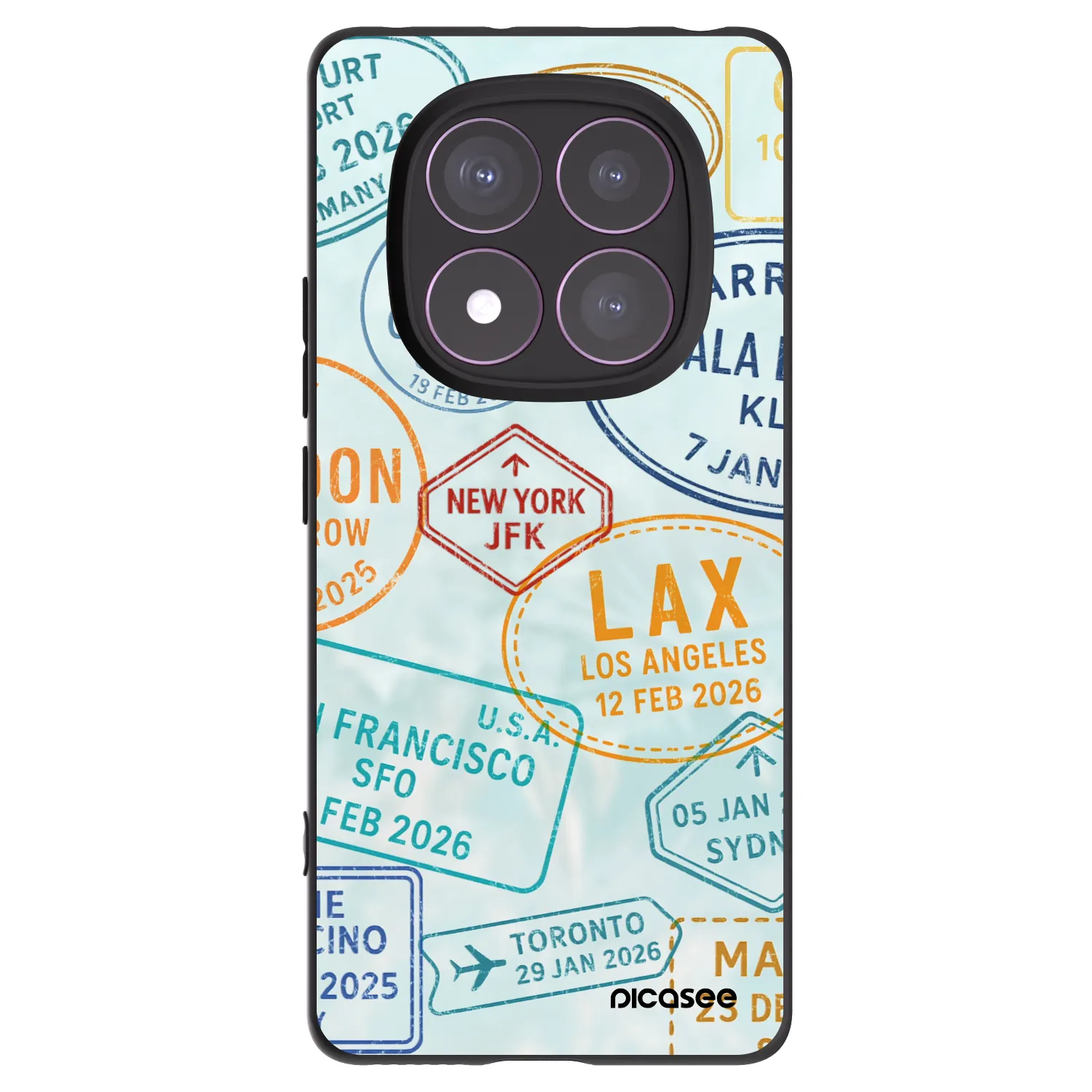 Picasee silikonový černý obal pro Xiaomi Redmi Note 14 Pro 4G - PASSPORT EDITION