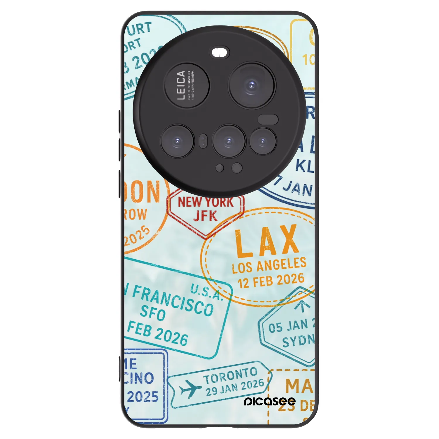 Picasee silikonový černý obal pro Xiaomi 15 Ultra - PASSPORT EDITION