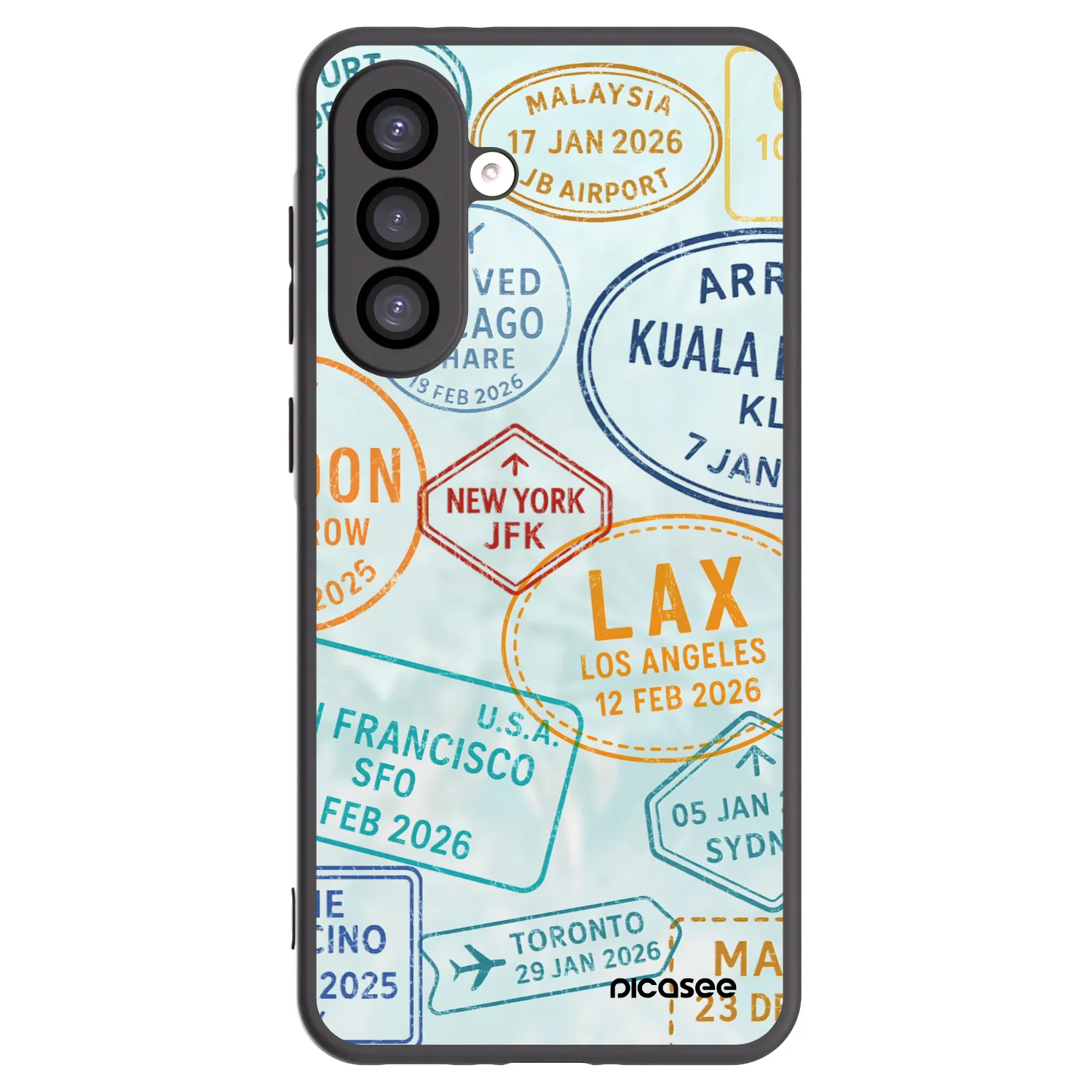 Picasee silikonový černý obal pro Samsung Galaxy A26 5G A266B - PASSPORT EDITION