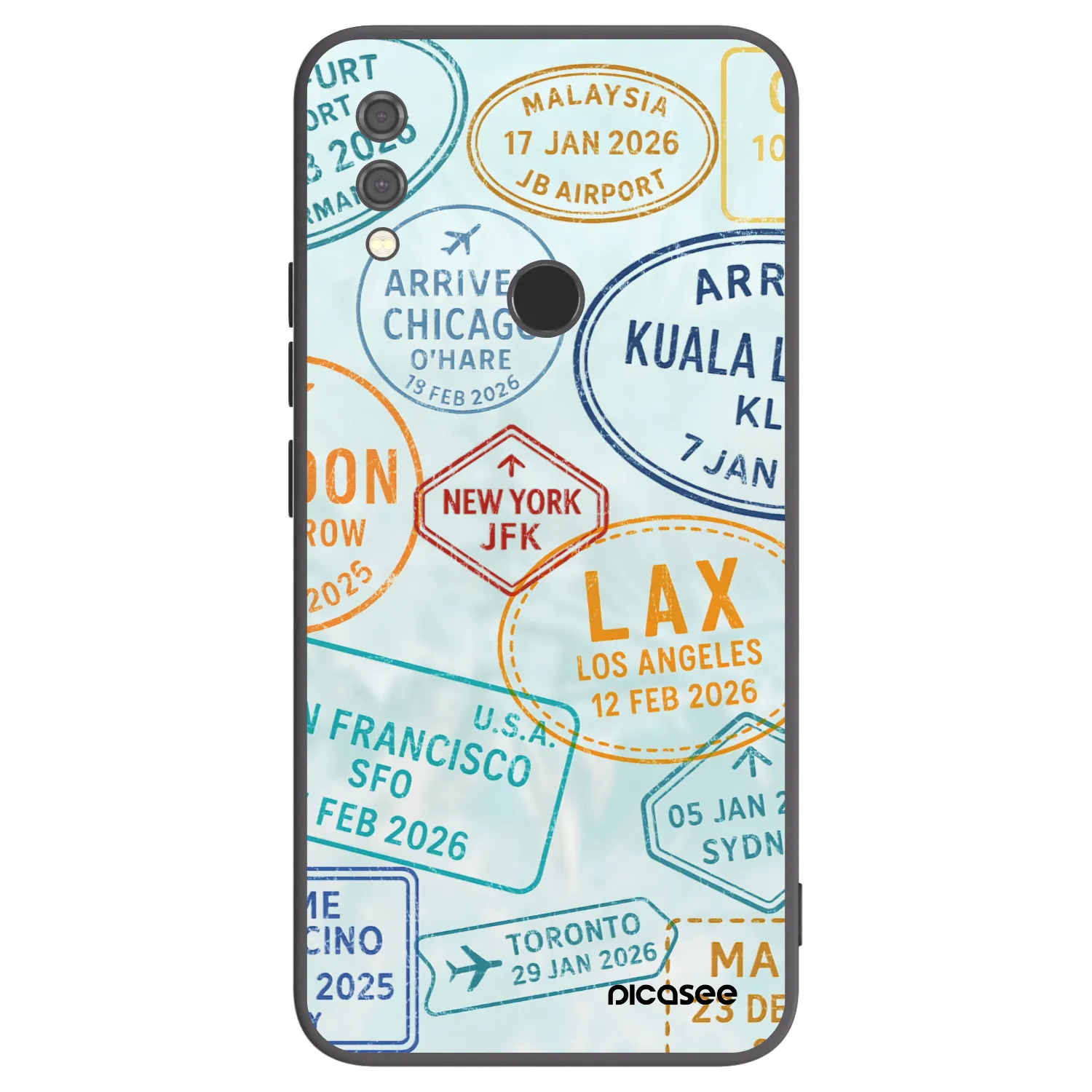 Picasee silikonový černý obal pro Xiaomi Redmi Note 7 - PASSPORT EDITION