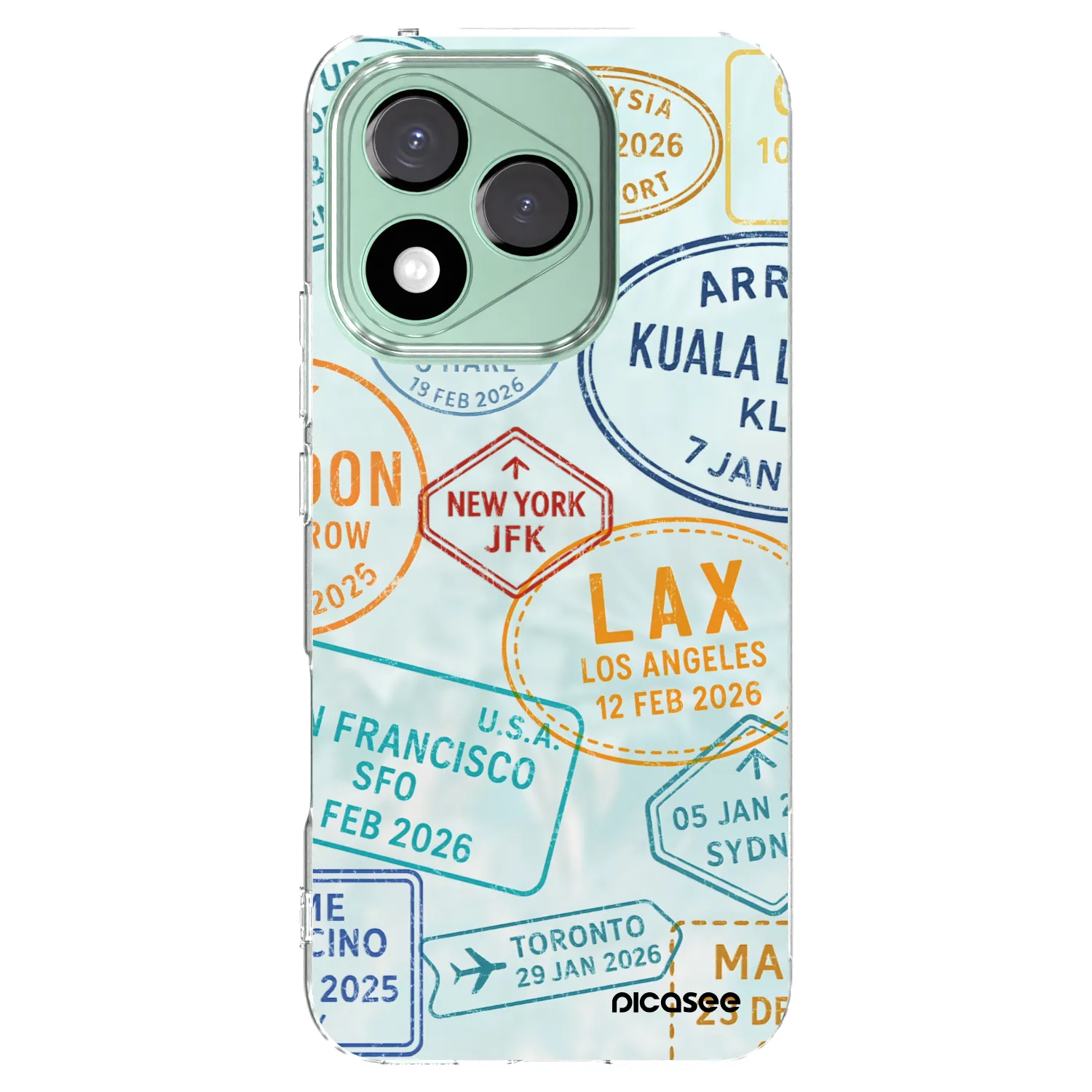 Picasee silikonový průhledný obal pro Honor 400 Lite 5G - PASSPORT EDITION