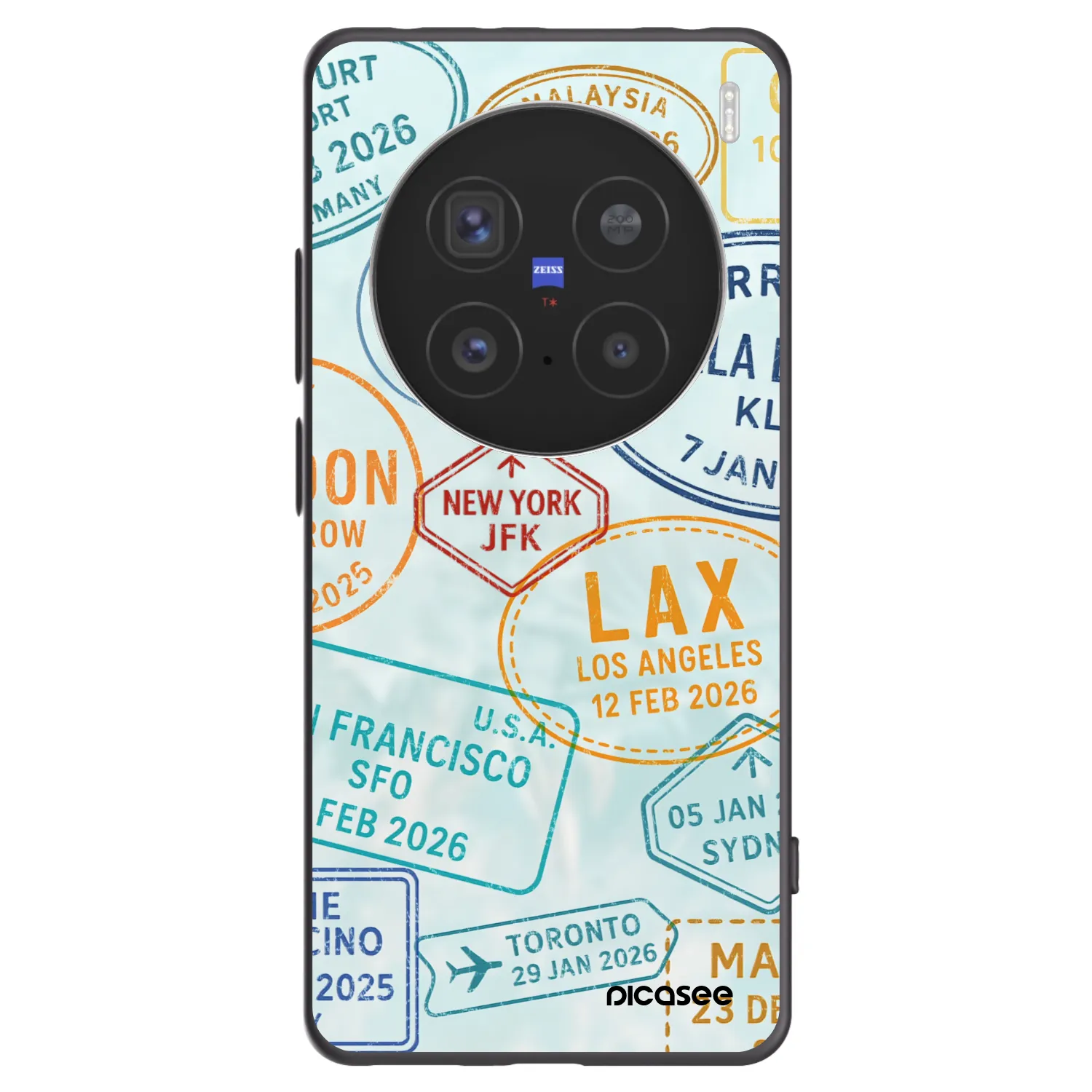 Picasee silikonový černý obal pro Vivo X200 Pro - PASSPORT EDITION