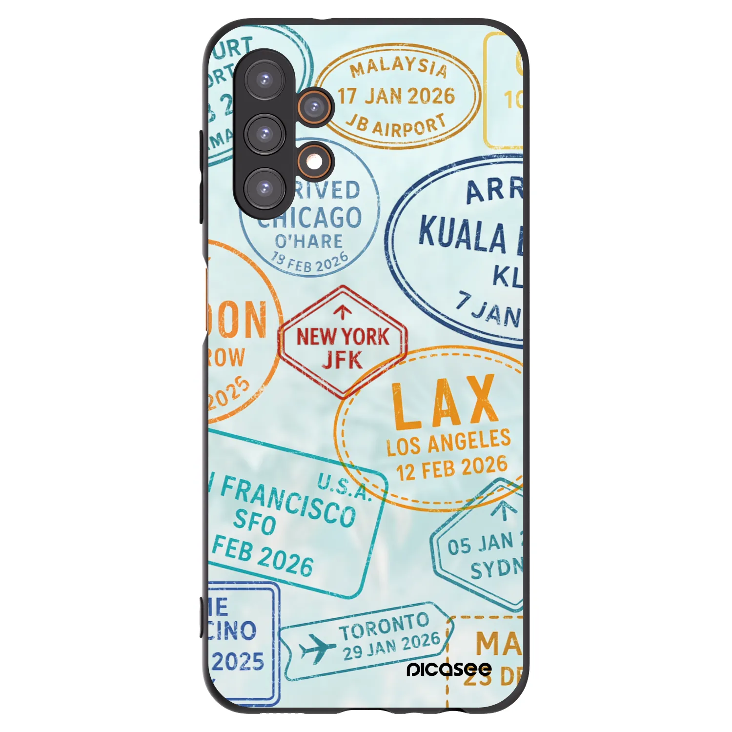Picasee silikonový černý obal pro Samsung Galaxy A13 5G - PASSPORT EDITION