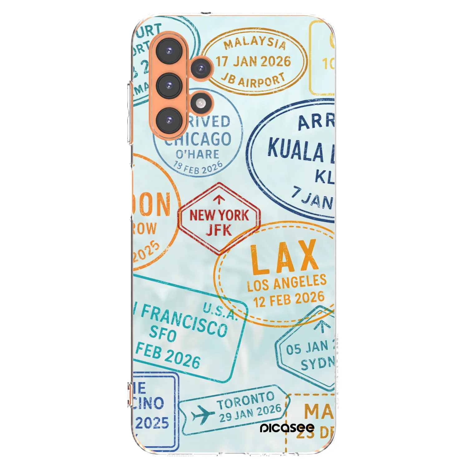 Picasee silikonový průhledný obal pro Samsung Galaxy A13 5G - PASSPORT EDITION