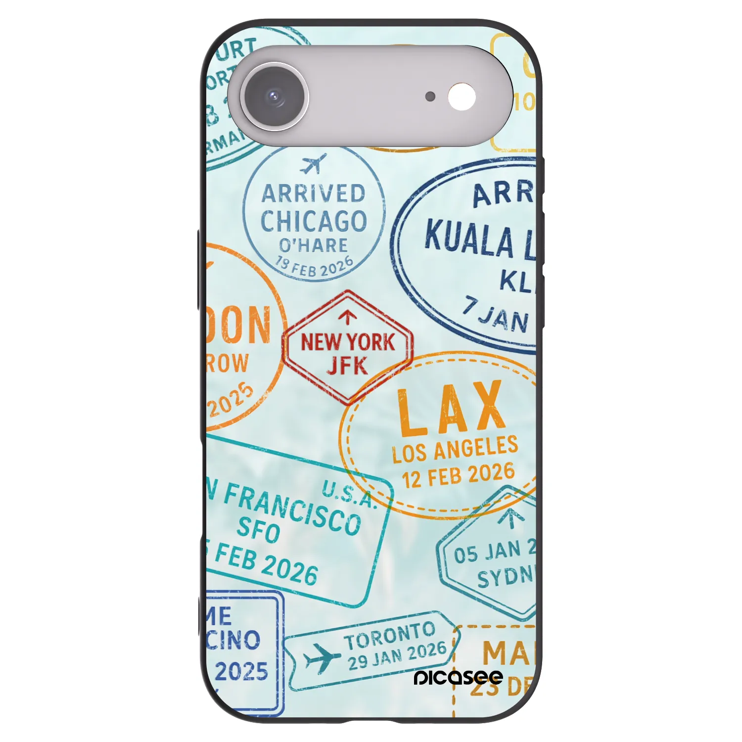 Picasee silikonový černý obal pro Apple iPhone Air - PASSPORT EDITION