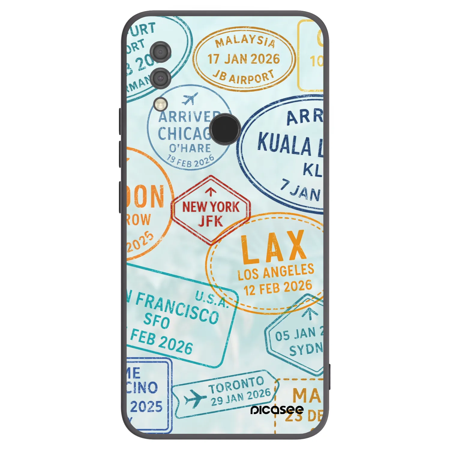 Picasee silikonový černý obal pro Xiaomi Redmi 7 - PASSPORT EDITION