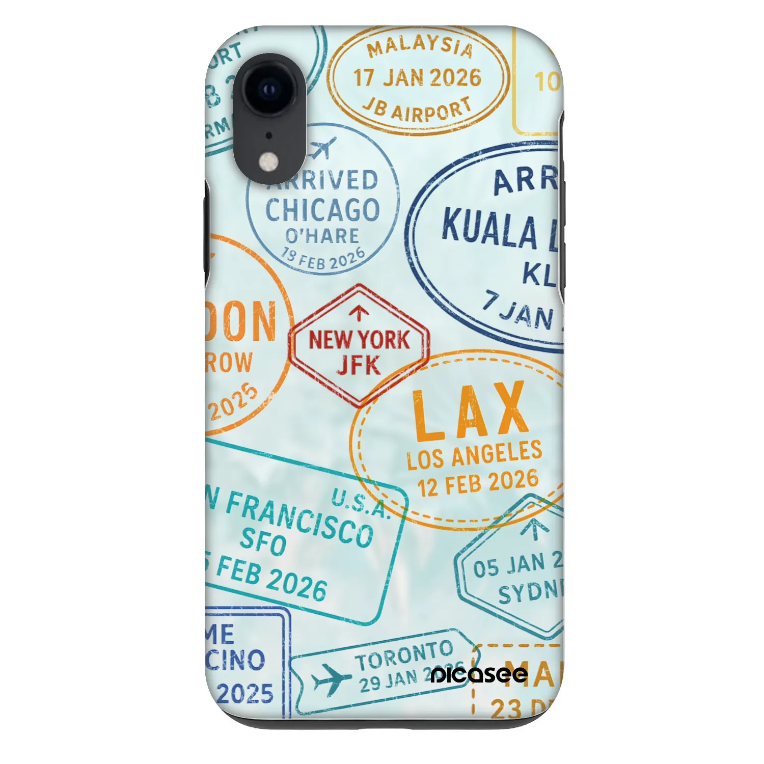 Picasee Fashion Case pro Apple iPhone XR - PASSPORT EDITION