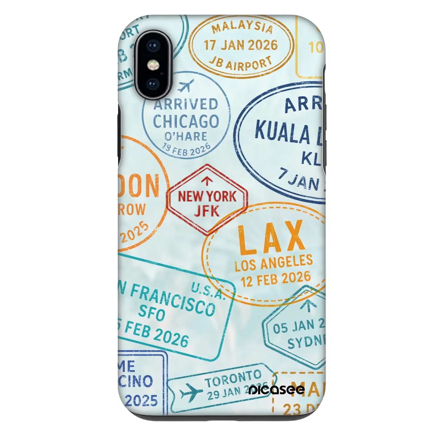Picasee Fashion Case pro Apple iPhone XS Max - PASSPORT EDITION