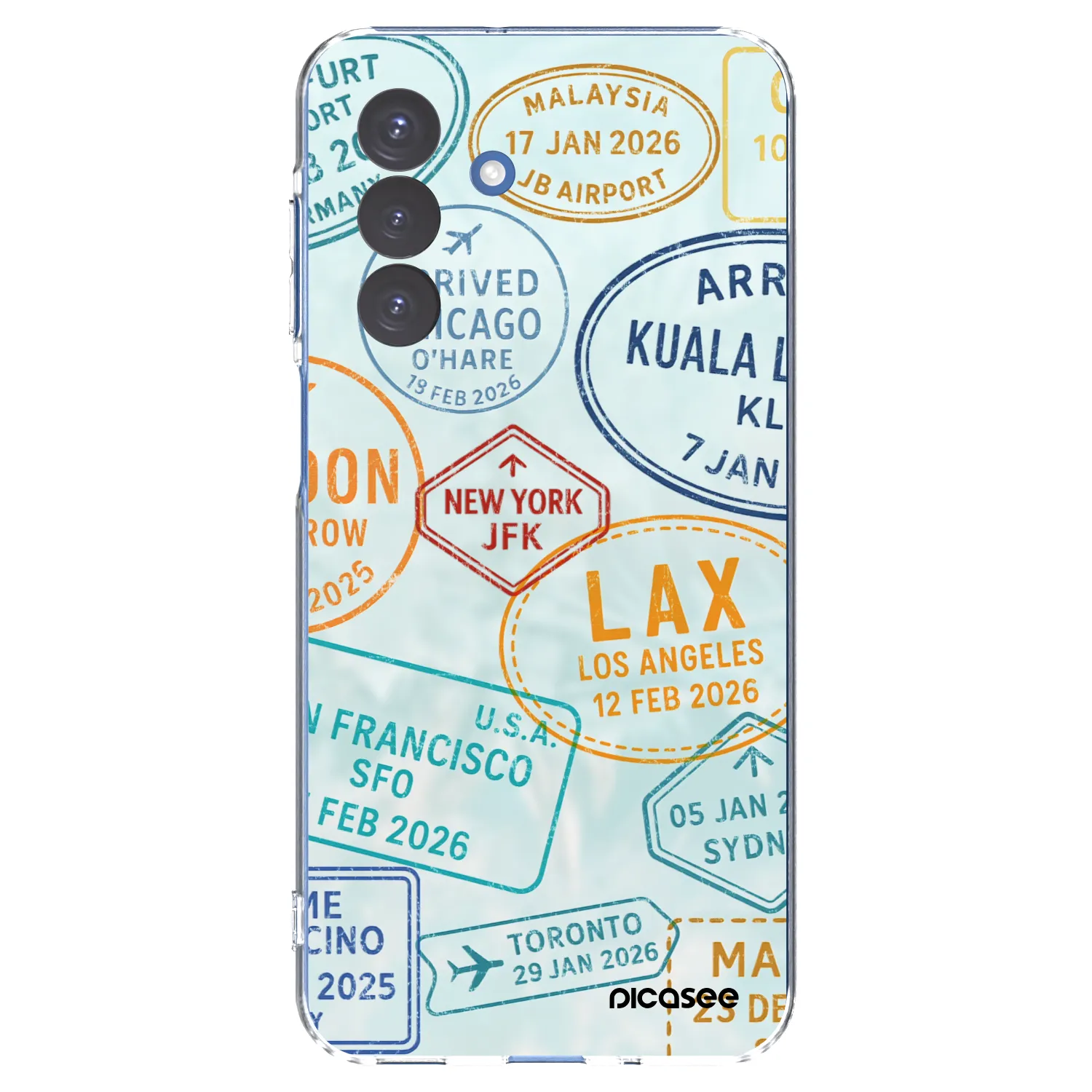 Picasee silikonový průhledný obal pro Samsung Galaxy A17 5G - PASSPORT EDITION
