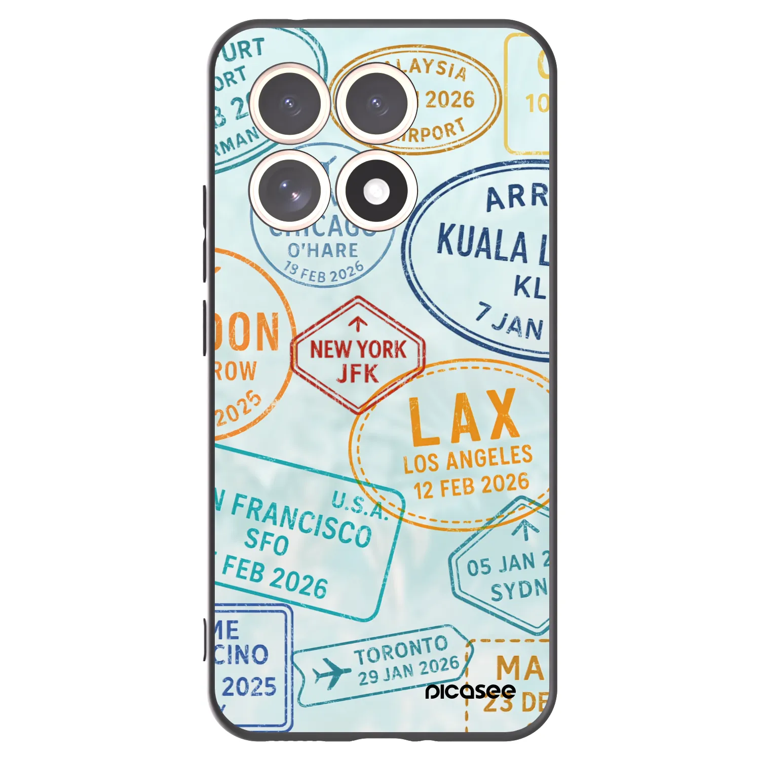 Picasee silikonový černý obal pro Xiaomi 15T - PASSPORT EDITION