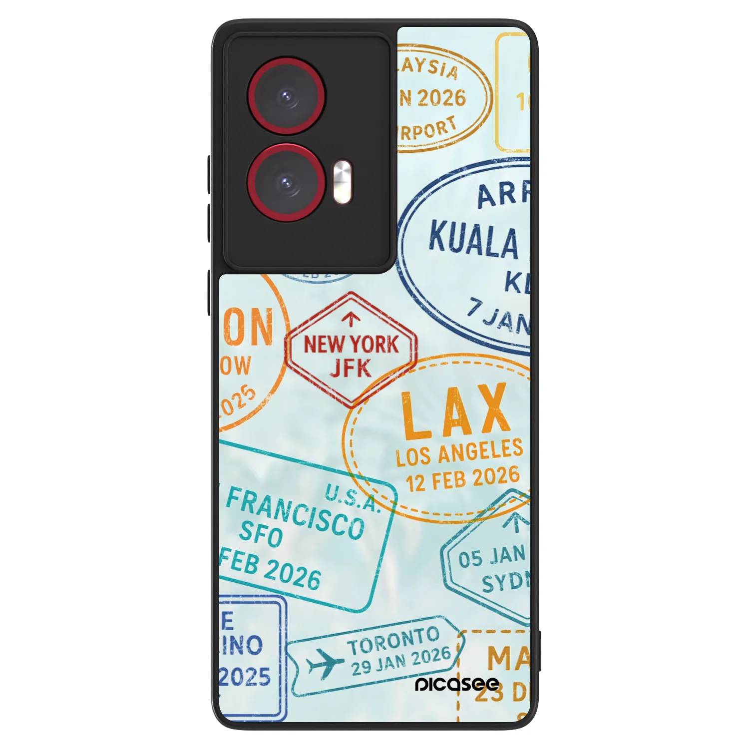 Picasee ULTIMATE CASE pro Motorola Edge 50 Fusion - PASSPORT EDITION