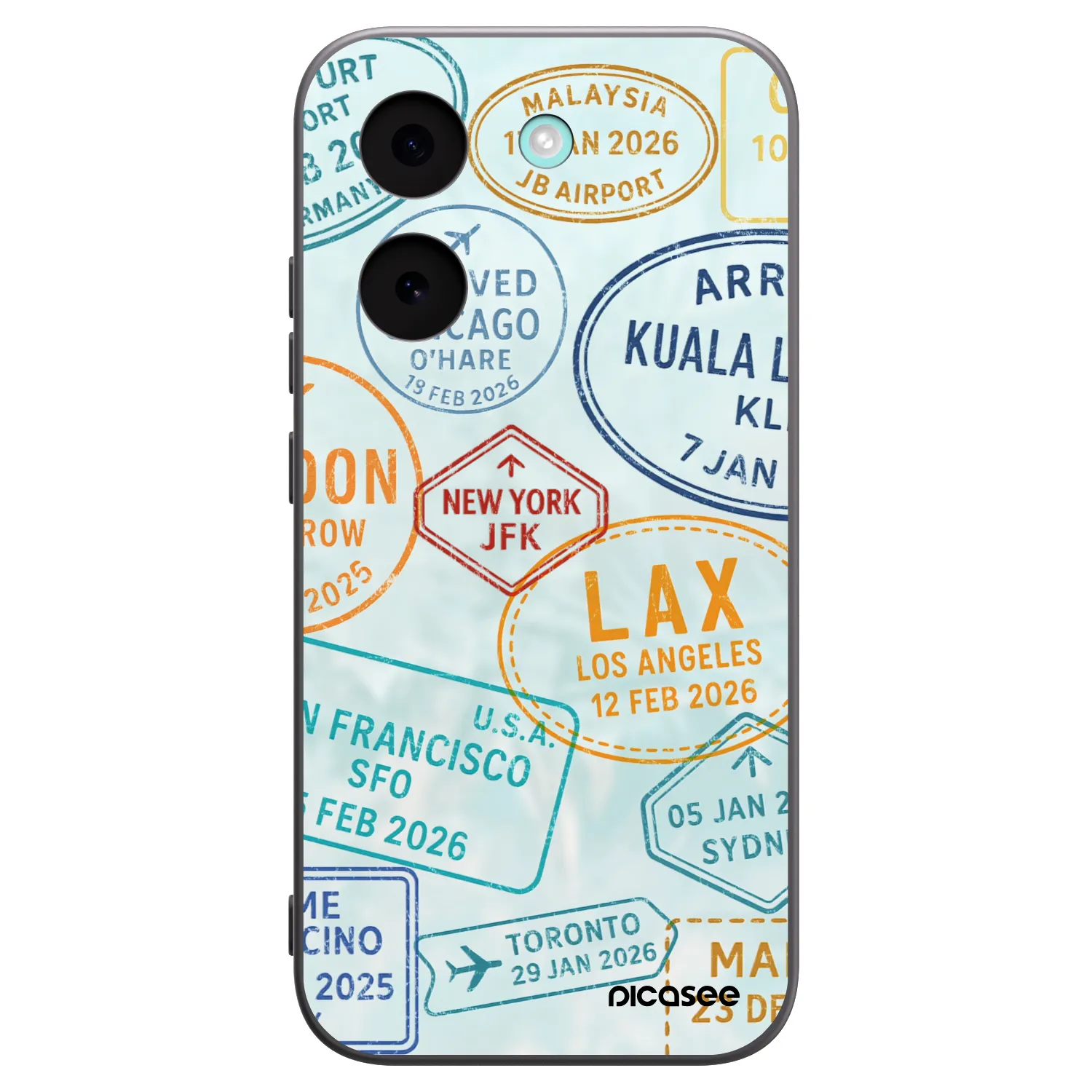 Picasee silikonový černý obal pro Xiaomi Poco X8 Pro - PASSPORT EDITION