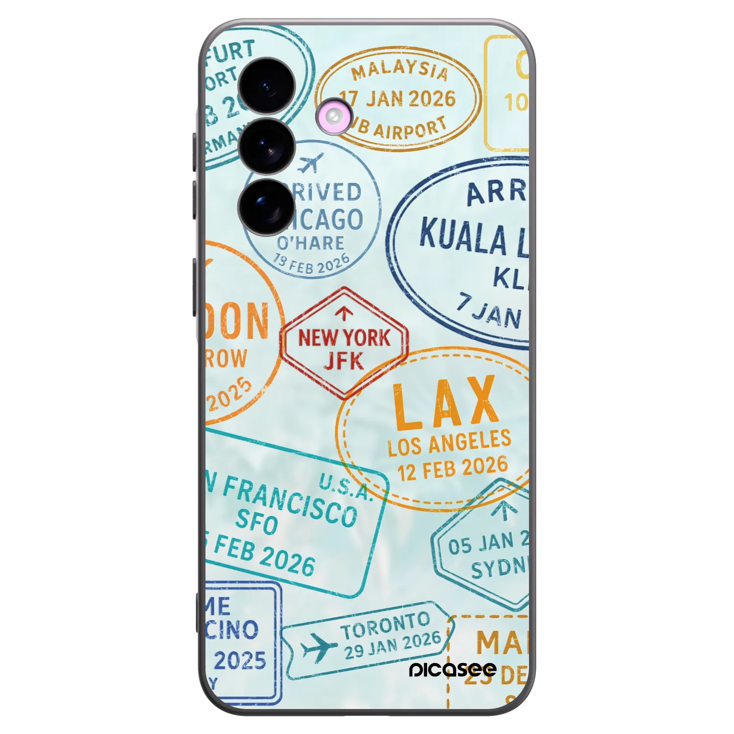 Picasee silikonový černý obal pro Samsung Galaxy A57 5G - PASSPORT EDITION