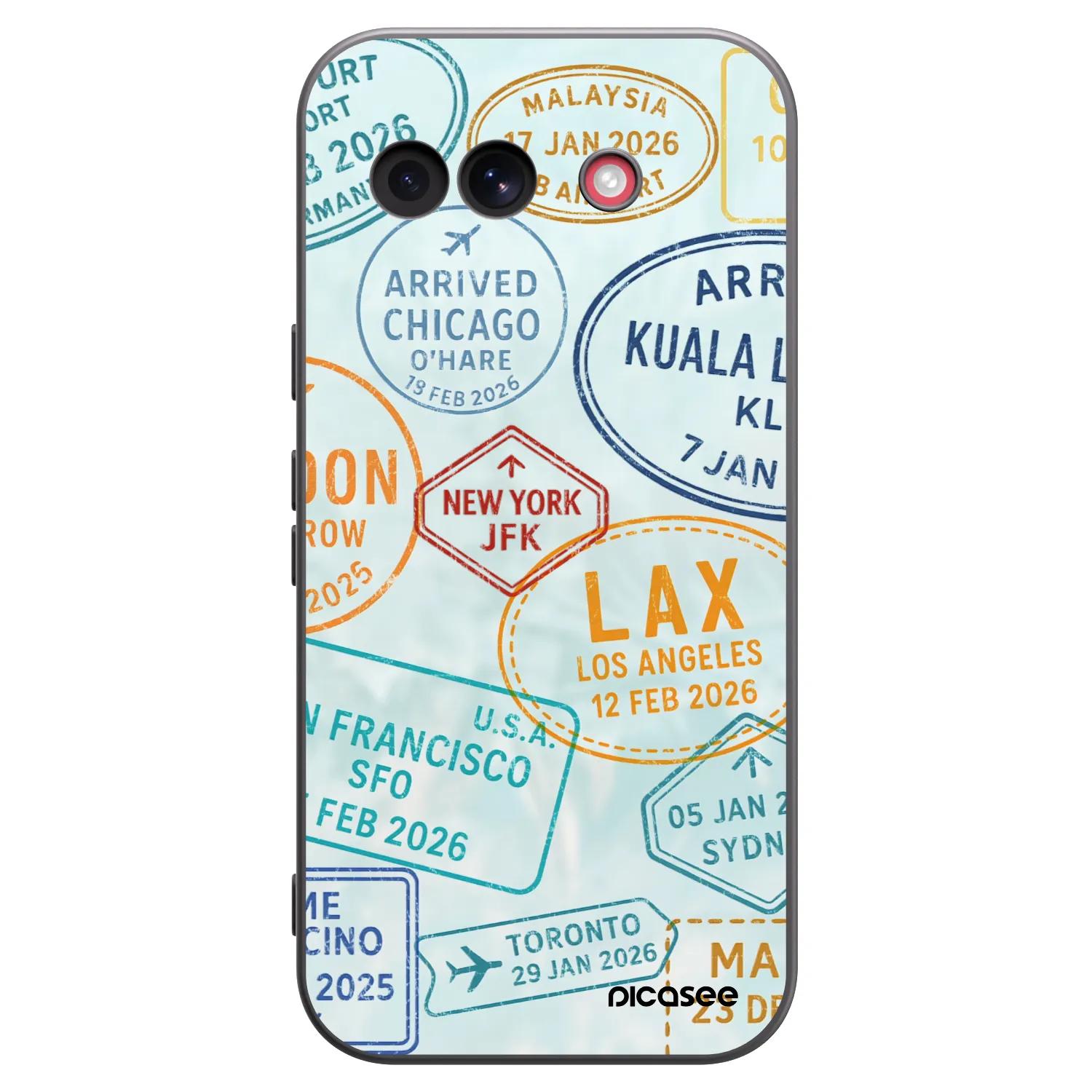 Picasee silikonový černý obal pro Google Pixel 10a - PASSPORT EDITION