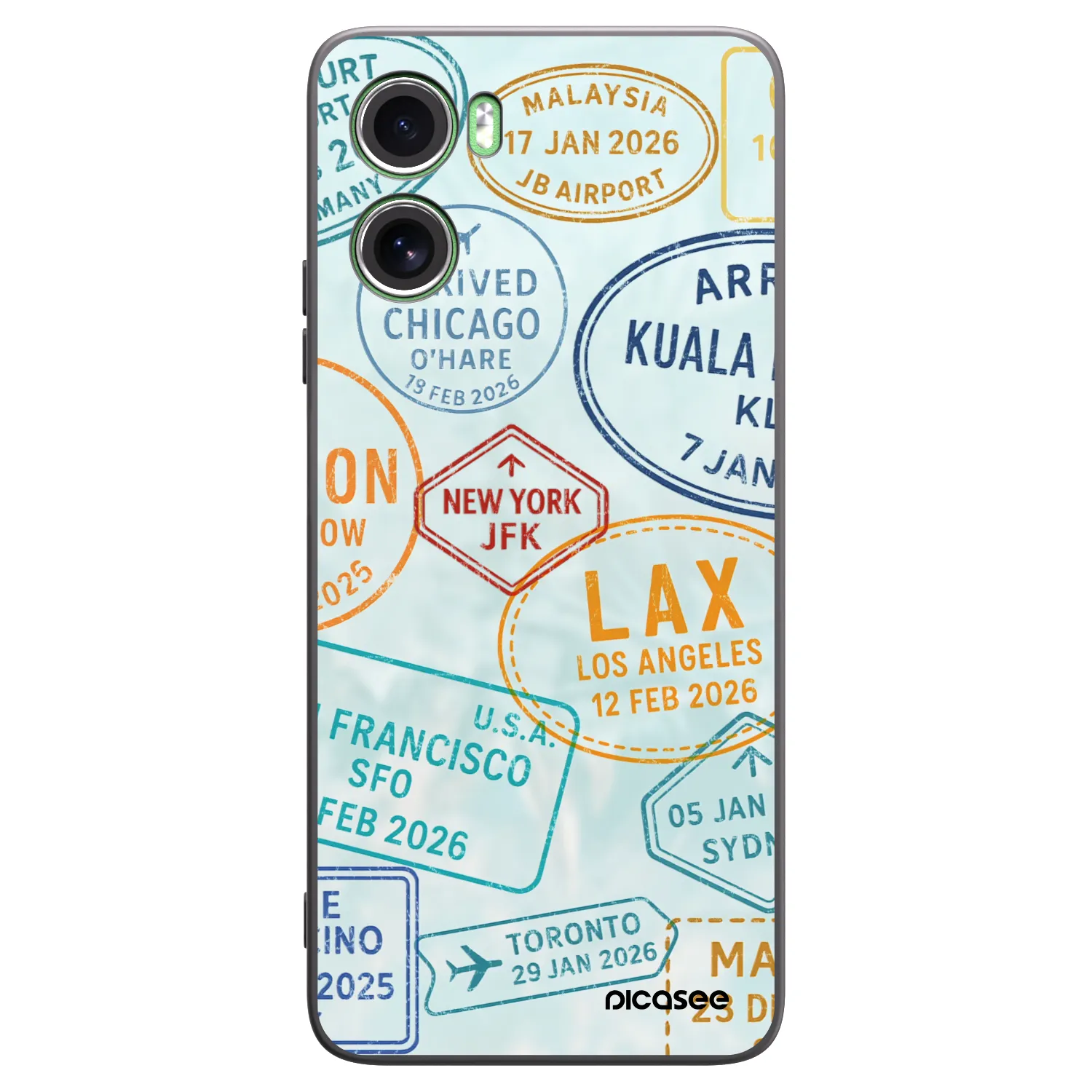 Picasee silikonový černý obal pro Motorola Moto G06 - PASSPORT EDITION