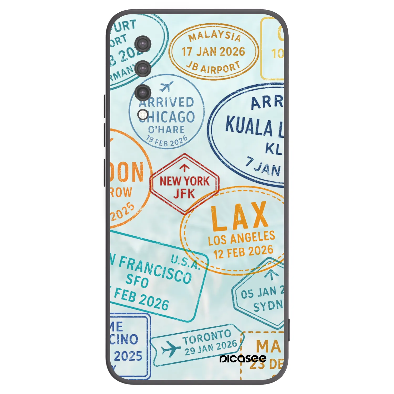 Picasee silikonový černý obal pro Xiaomi Mi 9 Lite - PASSPORT EDITION