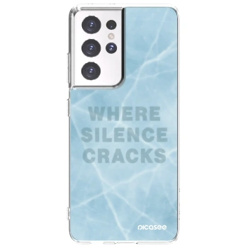 Picasee silikonový průhledný obal pro Samsung Galaxy S21 Ultra 5G G998B - SILENCE