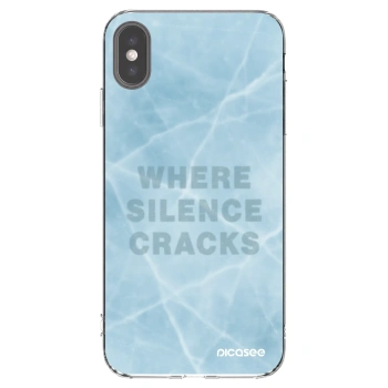Picasee silikonový průhledný obal pro Apple iPhone XS Max - SILENCE