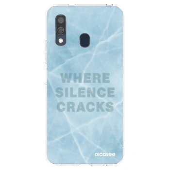 Picasee silikonový průhledný obal pro Samsung Galaxy A40 A405F - SILENCE