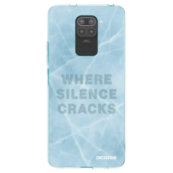 Picasee silikonový černý obal pro Xiaomi Redmi Note 9 - SILENCE