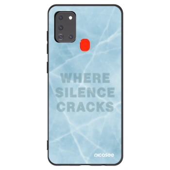 Picasee silikonový černý obal pro Samsung Galaxy A21s - SILENCE