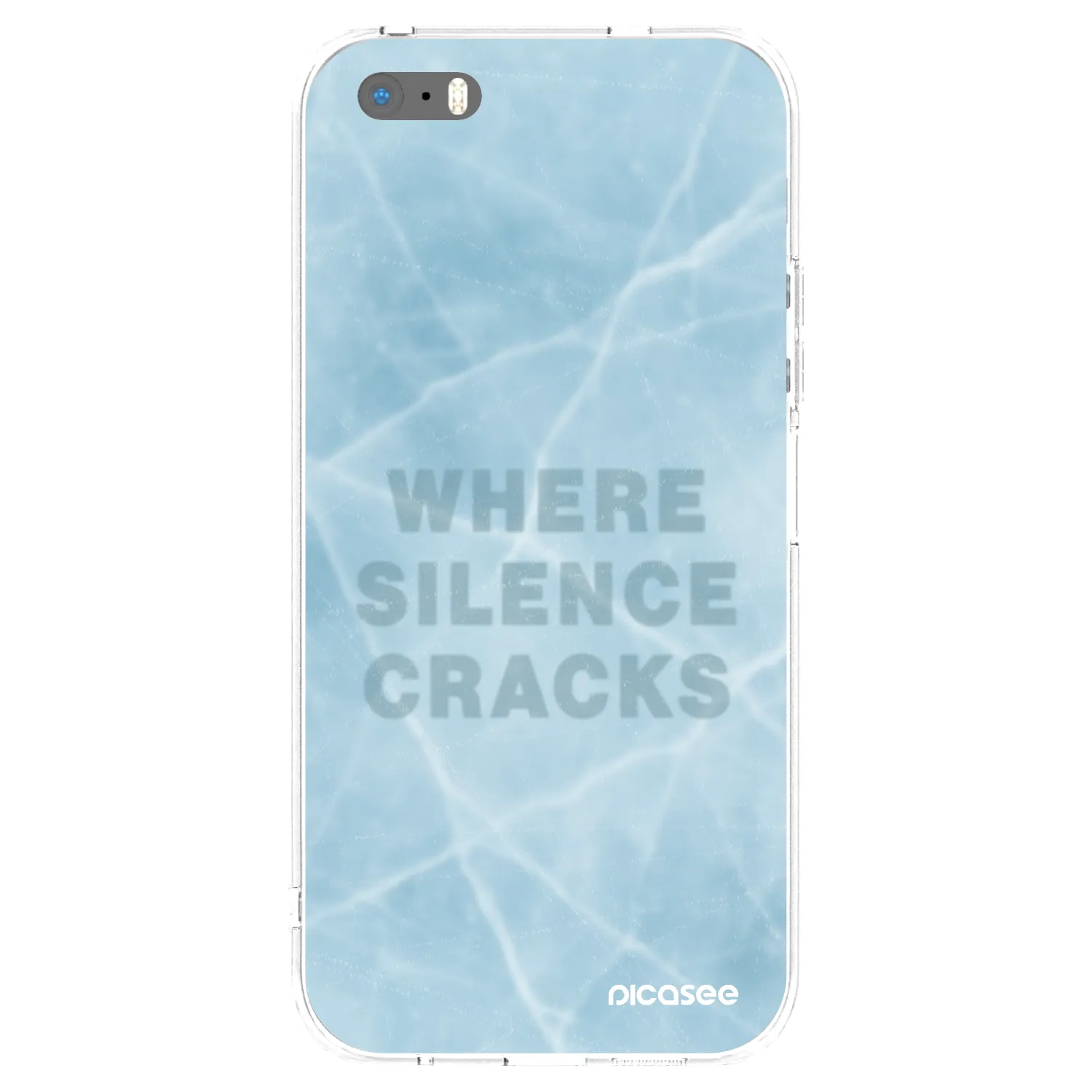 Picasee silikonový průhledný obal pro Apple iPhone 5/5S/SE - SILENCE