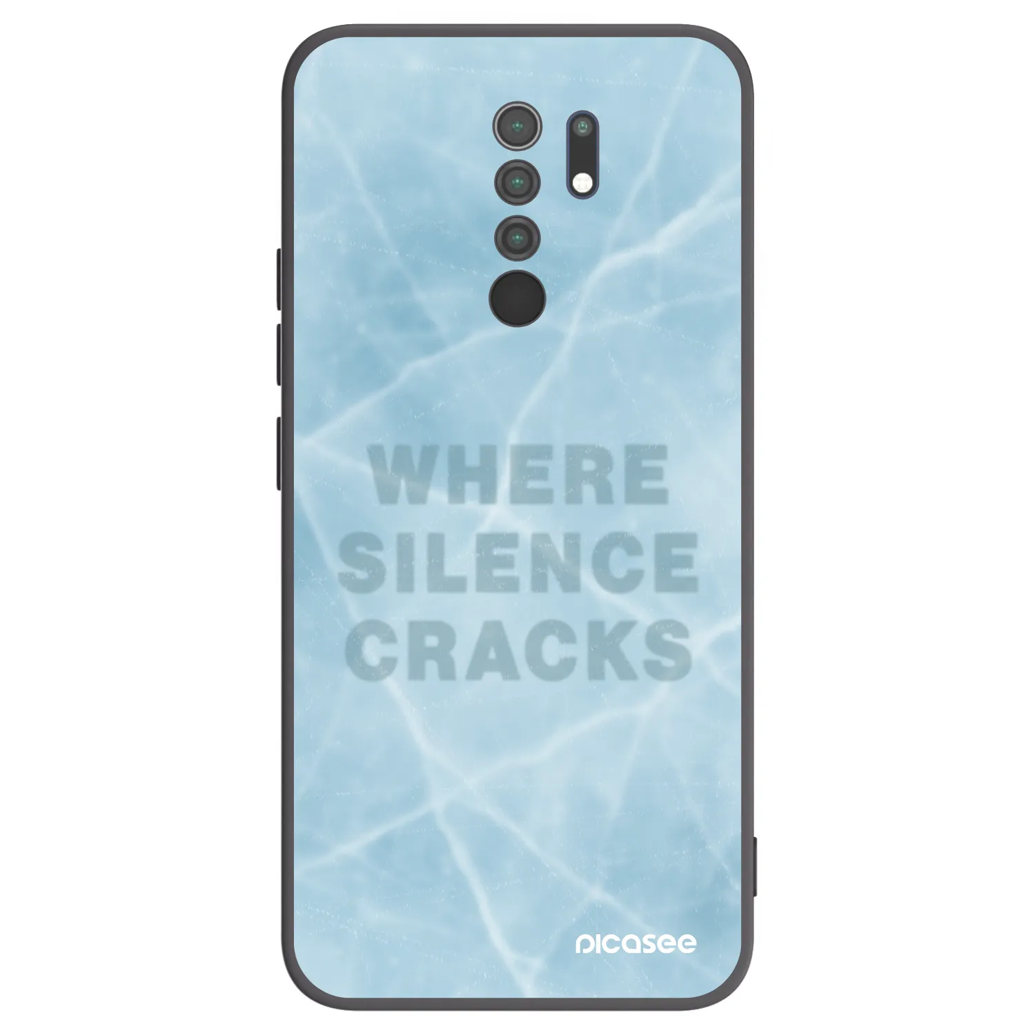 Picasee silikonový černý obal pro Xiaomi Redmi 9 - SILENCE