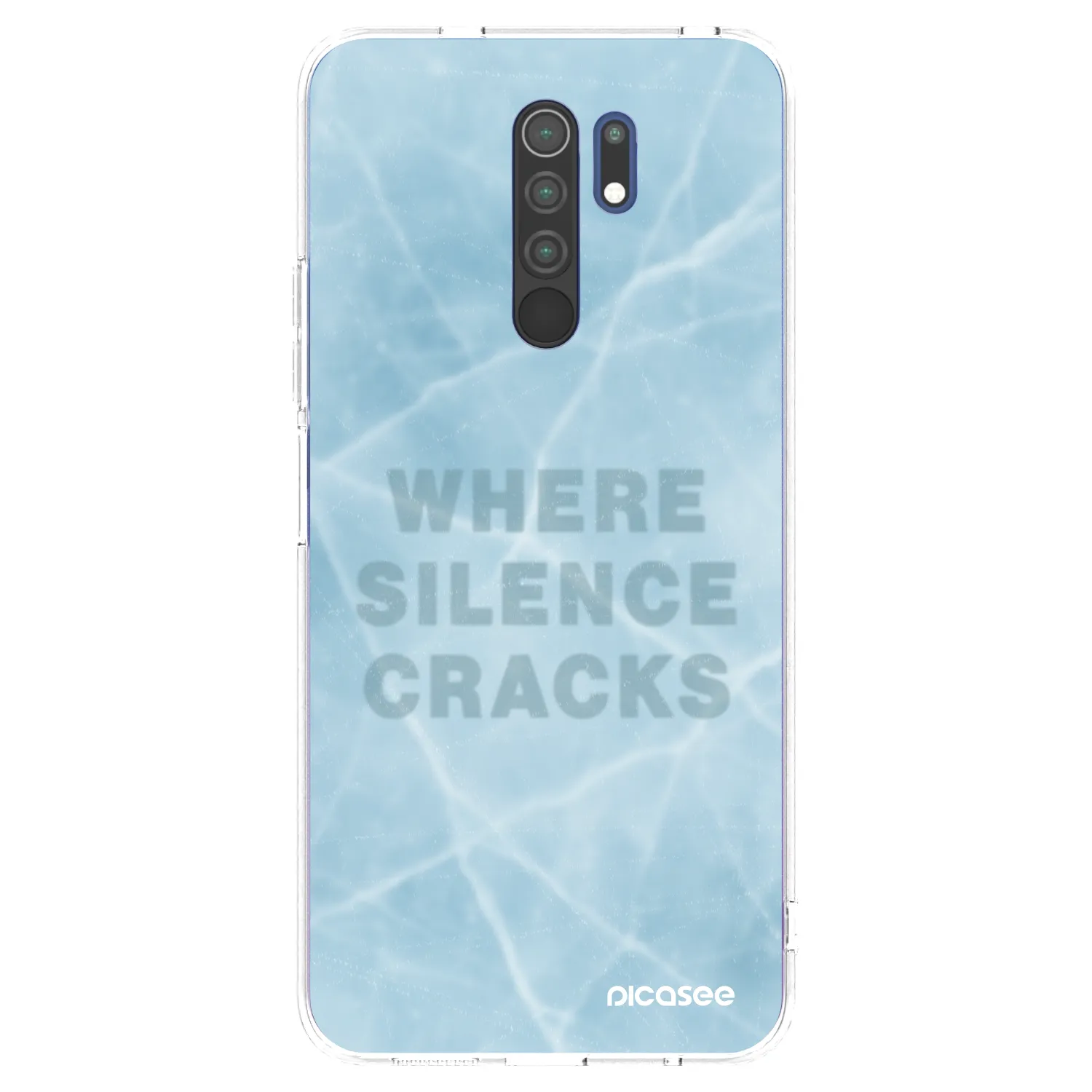 Picasee silikonový průhledný obal pro Xiaomi Redmi 9 - SILENCE