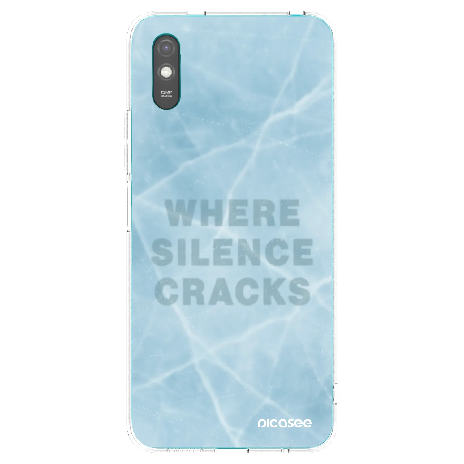 Picasee silikonový průhledný obal pro Xiaomi Redmi 9A - SILENCE