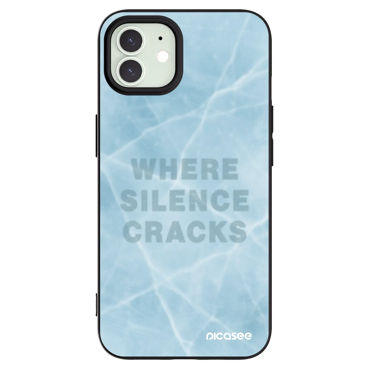 Picasee silikonový černý obal pro Apple iPhone 12 - SILENCE