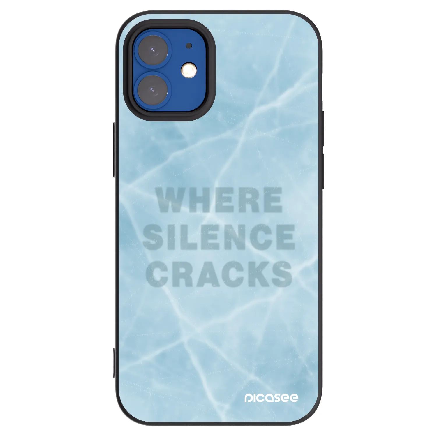 Picasee silikonový černý obal pro Apple iPhone 12 mini - SILENCE