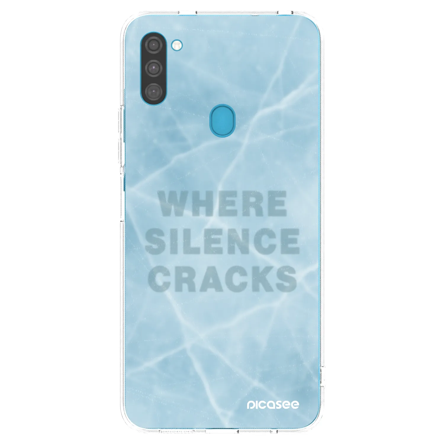 Picasee silikonový průhledný obal pro Samsung Galaxy M11 - SILENCE