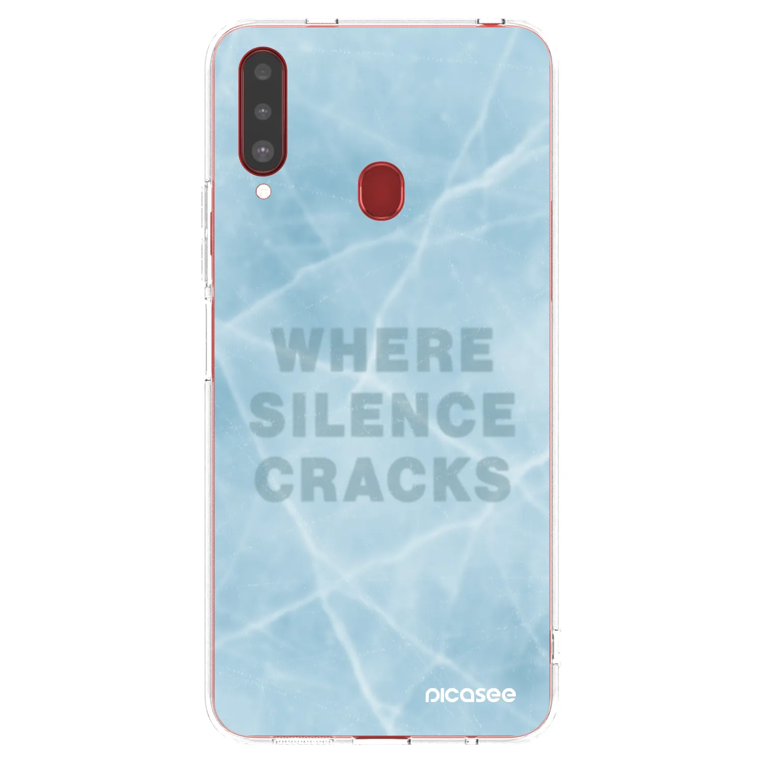 Picasee silikonový průhledný obal pro Samsung Galaxy A20s - SILENCE