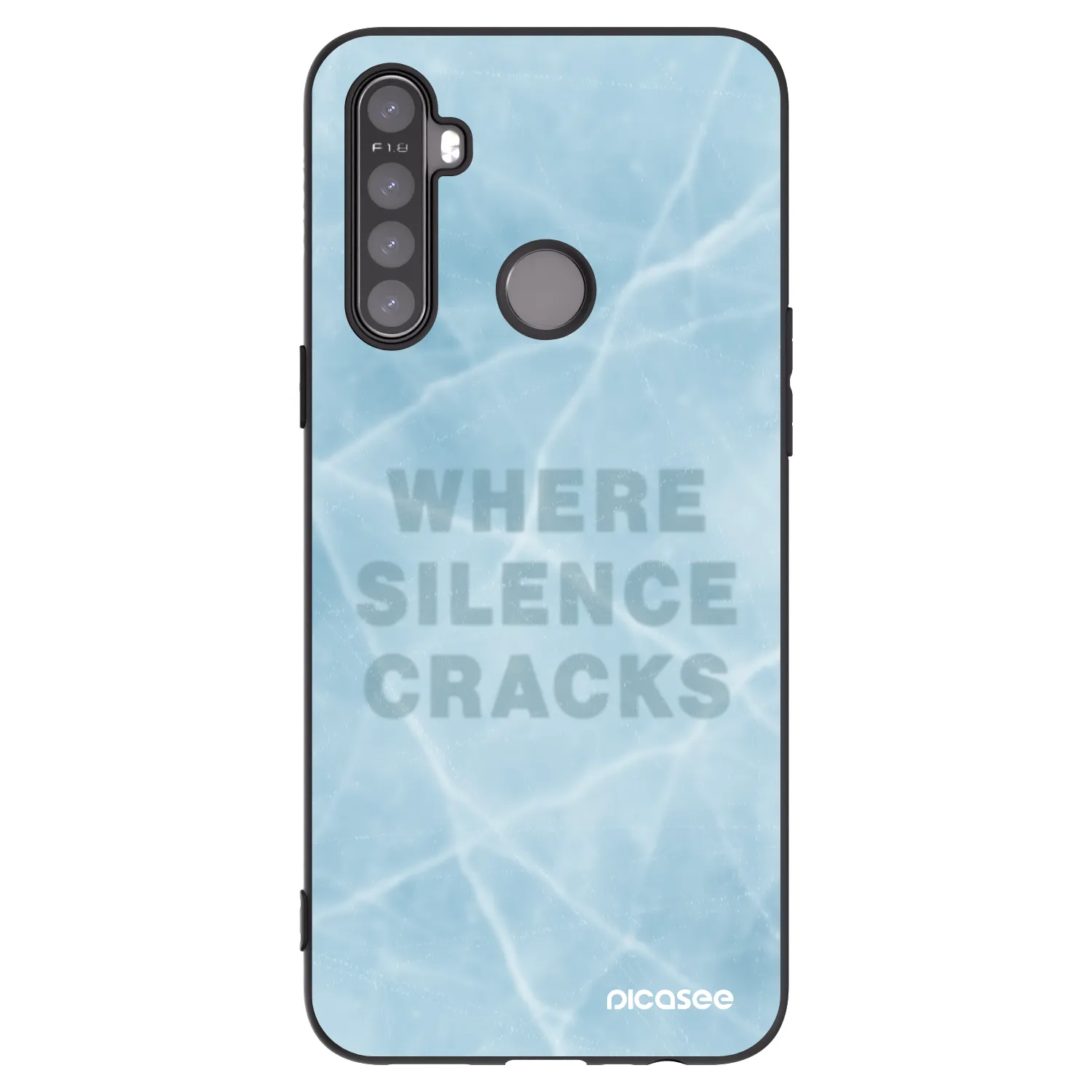 Picasee silikonový černý obal pro Realme 5 - SILENCE